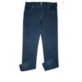 M5 by MEYER Herren Jeans Hose Cord stretch slim Fit straight 50 W34 L34 petrol