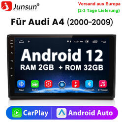 Für Audi A4 2000-2009 Autoradio Android 12.0 GPS Navi Bluetooth CarPlay DSP DAB+