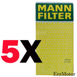 5 ORIGINAL MANN FILTER ÖLFILTER ANSCHRAUBFILTER W 712/52 FÜR SEAT VW SKODA