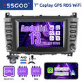 Android 13 Carplay Autoradio GPS 2+32G Kamera Für Mercedes Benz C/CLC W203 W209