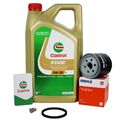 5L Castrol 5W30 + Ölfilter für VAG Seat Skoda Audi VW Golf 1.0/1.2/1.4/1.5 TSI