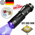 DE_UV Lampe LED Taschenlampe, 395 nm 3 Modi Zoom Scorpion Bernstein Schwarzlicht