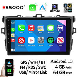 9" 4+64G Autoradio Für Toyota Corolla Auris 2006-2012 Android13 Carplay Kam Navi