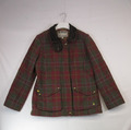 Joules Feldmantel Größe 14 hellrot Tartan Tweed Wolle Country Jacke Fuchs UVP249€