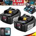 2X Für Makita Akku 18V 6Ah 9Ah 12Ah BL1860B BL1850B BL1830B BL1860 / Ladegerät