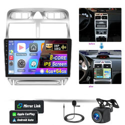 Android13 Autoradio 4G+64G Carplay Für Peugeot 307 SW CC 2002-2013 GPS Navi +Kam