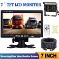 RÜCKFAHRSYSTEM Mit Monitor Rückfahrkamera + 7 Zoll Farbmonitor LKW 4Pin 10M DE