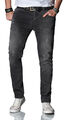 A. Salvarini Designer Herren Jeans Hose Regular Slim Fit Jeanshose Mode Stretch 