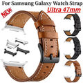 DE Für Samsung Watch Ultra 47mm Leder Klassisch Armband Uhrenarmband Ersatz Band