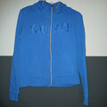 Damen Kapuzenjacke, blau, Gr.36 von Fuchs Schmitt, mit Aufdruck vorne (You Are),