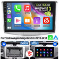 4+64G Für VW Passat B6 B7 CC 2010-2015 10.1" Autoradio CarPlay Android 13 GPS FM