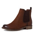 TAMARIS Damenschuhe, Stiefelette,Chelsea Boots,Leder,Braun,Gr.37