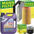 MANN INSPEKTIONSPAKET+LIQUI MOLY 5W-40 ÖL passend für FIAT DOBLO 223/119 1.9 JTD