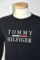 TOMMY HILFIGER dunkelblaues Langarm T-SHIRT LONGSLEEVE mit Logo Print Gr S