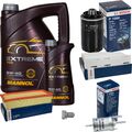 BOSCH Inspektionspaket 6 L MANNOL Extreme 5W-40 für Audi A3 1.8 TFSI 2.0