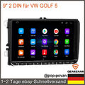 9" Autoradio Android GPS Navi RDS für 2 DIN VW GOLF 5 6 Passat Touran Tiguan