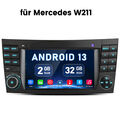 4-Kern DAB+ Android 13 Autoradio GPS SWC CarPlay Mercedes E/CLS Klasse W211 W219