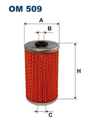 FILTRON Ölfilter OM 509 Filtereinsatz für MERCEDES PUCH 190 W201 KLASSE W460 123