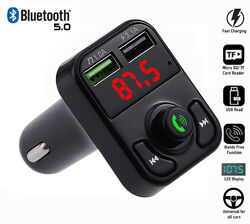 Bluetooth FM Transmitter Auto MP3 Player USB Stick KFZ SD AUX Freisprechanlage