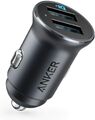 Anker PowerDrive 2 Alloy 24W 4.8A Duales USB Metall Auto Ladegerät mit LED-Licht