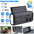 Solar Radio Handkurbel Notfallradio Dynamo AM/FM Kurbelradio LED Taschenlampe DE