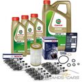 BOSCH ÖLFILTER+12x ZÜNDKERZE+8 L CASTROL 0W-40 FÜR MERCEDES BENZ SLK R170 320