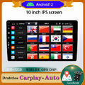 10.1" Android 14 AutoRadio Car Stereo GPS Navi BT-5.0 Carplay FM RDS Camera 32GB