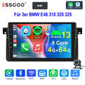 DAB+ 4+64G KAM Für 3er BMW E46 318 320 325 Android 13 Autoradio Carplay GPS Navi