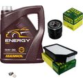 MANN Inspektionspaket 5 L MANNOL Energy 5W-30 für KIA Rio III 1.25 CVVT 1.2