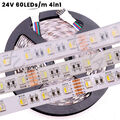 5M LED Stripe Streifen 5050 SMD 4in1 RGBW RGBWW Lichtband Selbstklebend 12V 24V