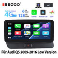 Für Audi Q5 10.25" 8-Kern 6+128GB Autoradio DAB+ GPS NAVI KAM CarPlay Android 13