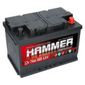 HAMMER 12V 74Ah 660 A/EN +POL RECHTS Autobatterie