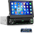 1DIN 7" Flip Autoradio Touchscreen Bildschirm Bluetooth USB TF MP5 Player Radio