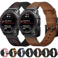 Leder Armband Ersatz Für Garmin Fenix 7X 7 6X 6 5 5X Plus 3 HR S70 965 Quick Fit