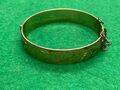 1/20 12KT WALZGOLD ARMBAND VINTAGE SAMMLERSTÜCK 30,9G GRAVUR ARMREIF SCHARNIER