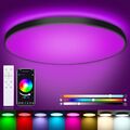 LED Deckenleuchte Dimmbar mit Fernbedienung 24W RGB Farbwechsel LED Deckenlampe