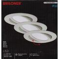 Briloner LED Einbauleuchten 3er Set IP23 3x7W 3x600 lm 4000 K weiß 10,6/8,6 cm