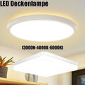 LED Deckenlampe Panel Deckenleuchte Wohn Schlafzimmer Küche Bad Flur Lampe IP44