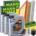 MANN INSPEKTIONSPAKET+3x1L LIQUI MOLY 5W30 ÖL passend für VW POLO 9N SKODA 1.4