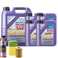 Motoröl 5W40 LIQUI MOLY High Tech 9L +MANN Ölfilter +Ölschlammspülung