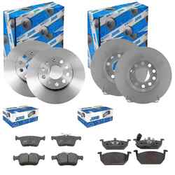 JURID BREMSSCHEIBEN + BELÄGE VORNE + HINTEN passend für VW GOLF 7 VIIVA 276x24mm | HA 272x10mm | Bitte PR-Nr. beachten