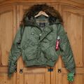 original Alpha Industries USA N-2B Hooded Parka S Bomberjacke Fliegerjacke NEU