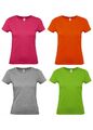 B&C Damen T-Shirt Basic Tee Shirt Rundhals Kurzarm Damen Baumwolle XS S M L XL 2