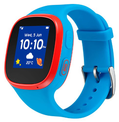 TCL Alcatel Movetime Family GPS Tracker MT30 blau Smartwatch Watch Uhr