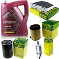 MANNOL 5L Extreme 5W-40 Motor-Öl+MANN-FILTER für Skoda Octavia Combi 1Z5 1.6LPG