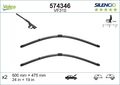 VALEO Wischblatt Scheibenwischer SILENCIO FLAT BLADE SET 574346 600 für VW GOLF