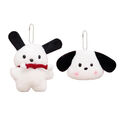 2pcs Pacha Dog Keychain Mini Plush Dog Keychains Plush Doll Charm Animal Pendant