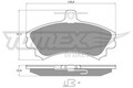 TOMEX Brakes Bremsbelagsatz Scheibenbremse TX 11-52 für VOLVO S40 1 644 V40 645