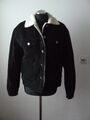 Damen Mädchen Cord Jacke warm gefüttert von Bershka Gr. M 40 schwarz