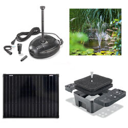 50W Solarpumpe ROMA Teichpumpe Gartenteichpumpe Solar Pumpe Teichfilter Filter